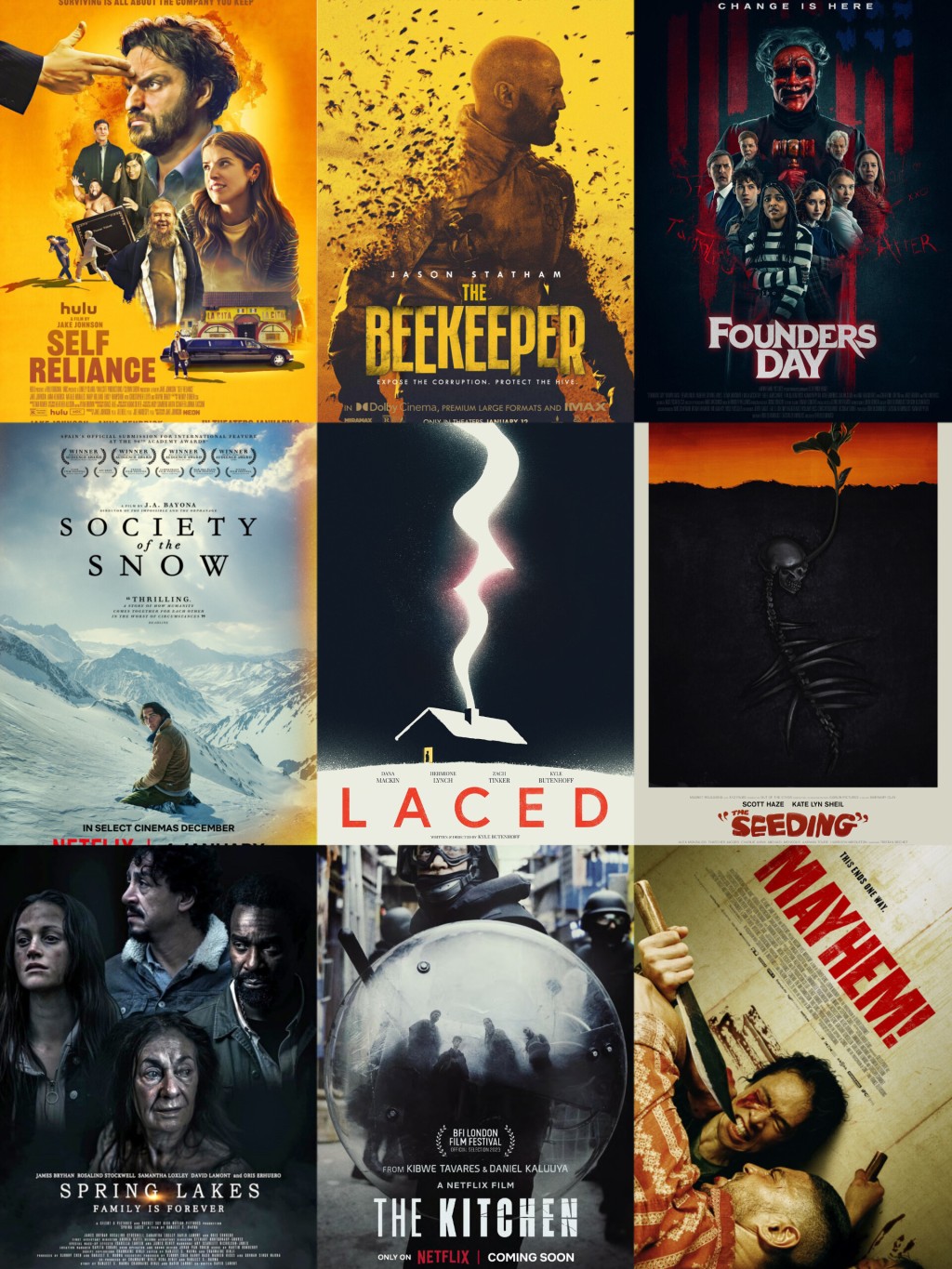 All 30 January 2024 movies that I saw ranked